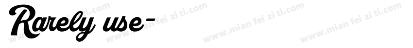 Rarely use字体转换
